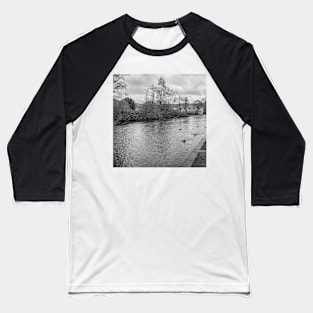 View over the River Wye in the Derbsyshire town of Bakewell Baseball T-Shirt